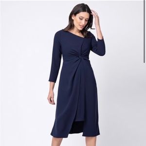 Seraphine maternity premium knotted dress
